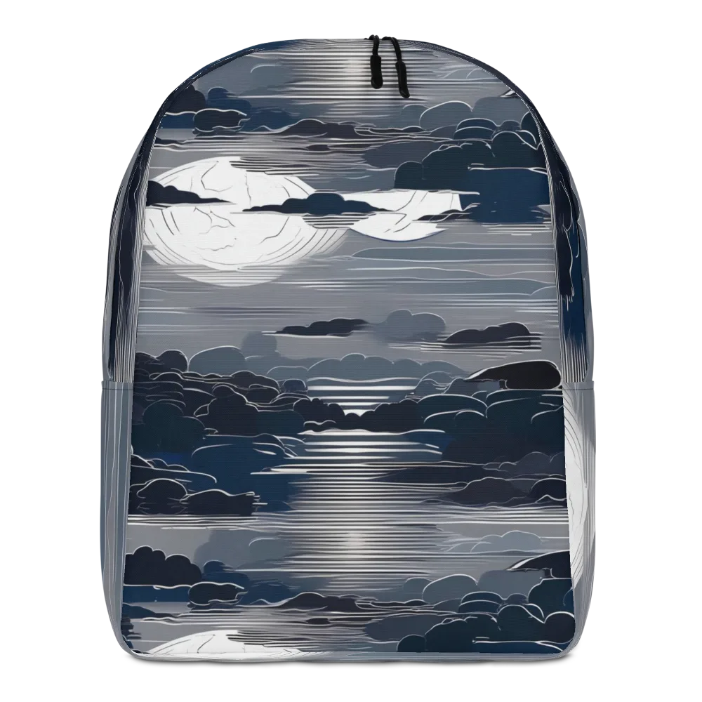 Midnight Waterline on Minimalist Backpack — Front
