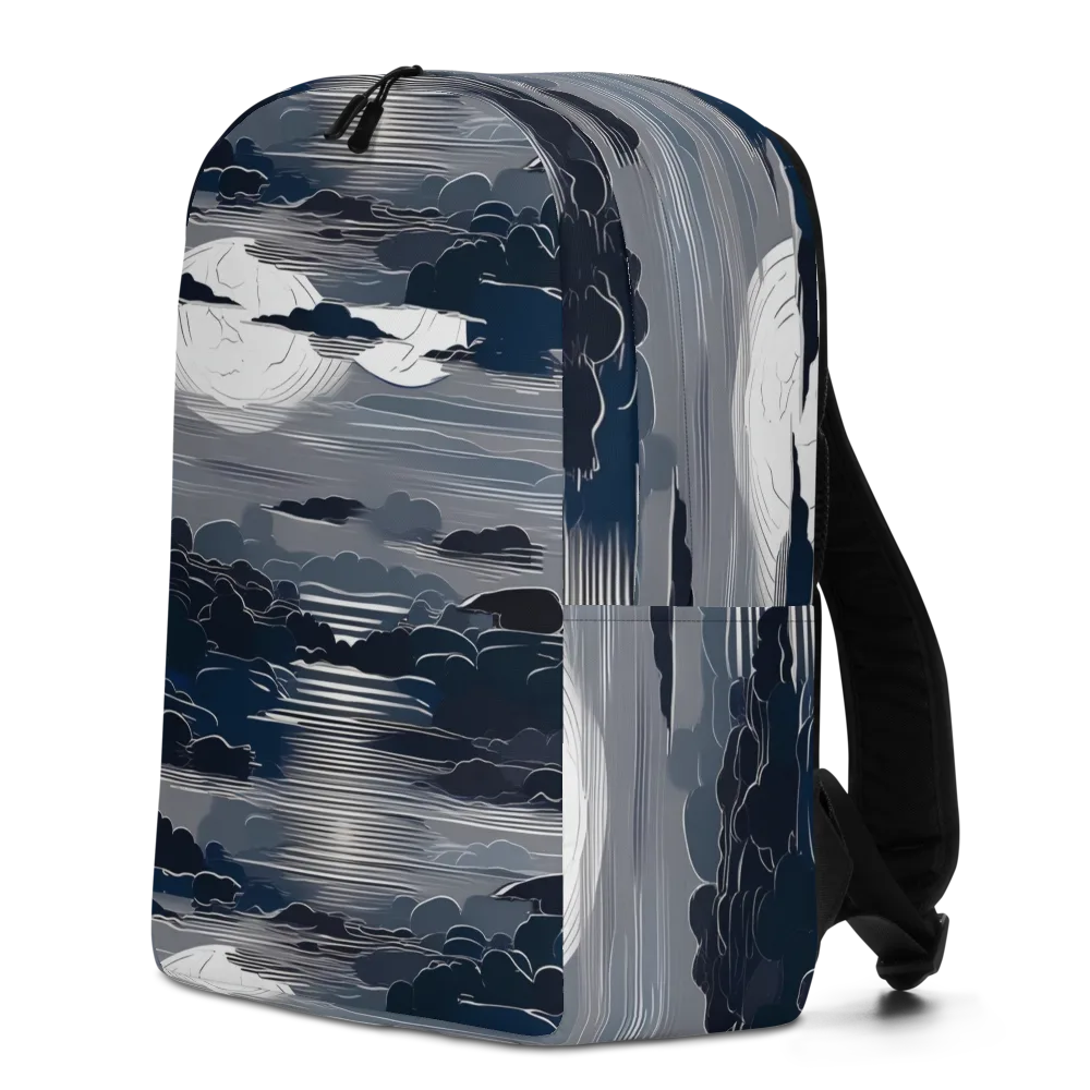 Midnight Waterline on Minimalist Backpack — Left