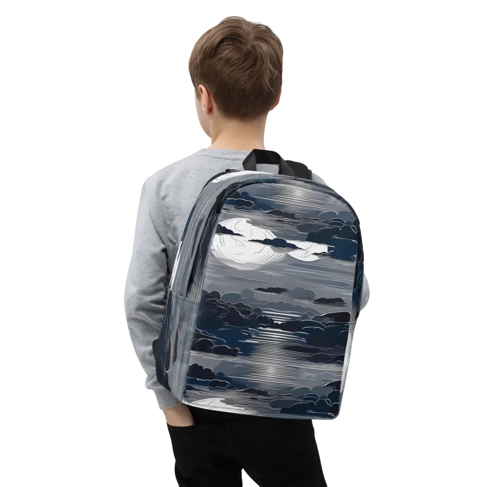Midnight Waterline on Minimalist Backpack — Zoomed-in