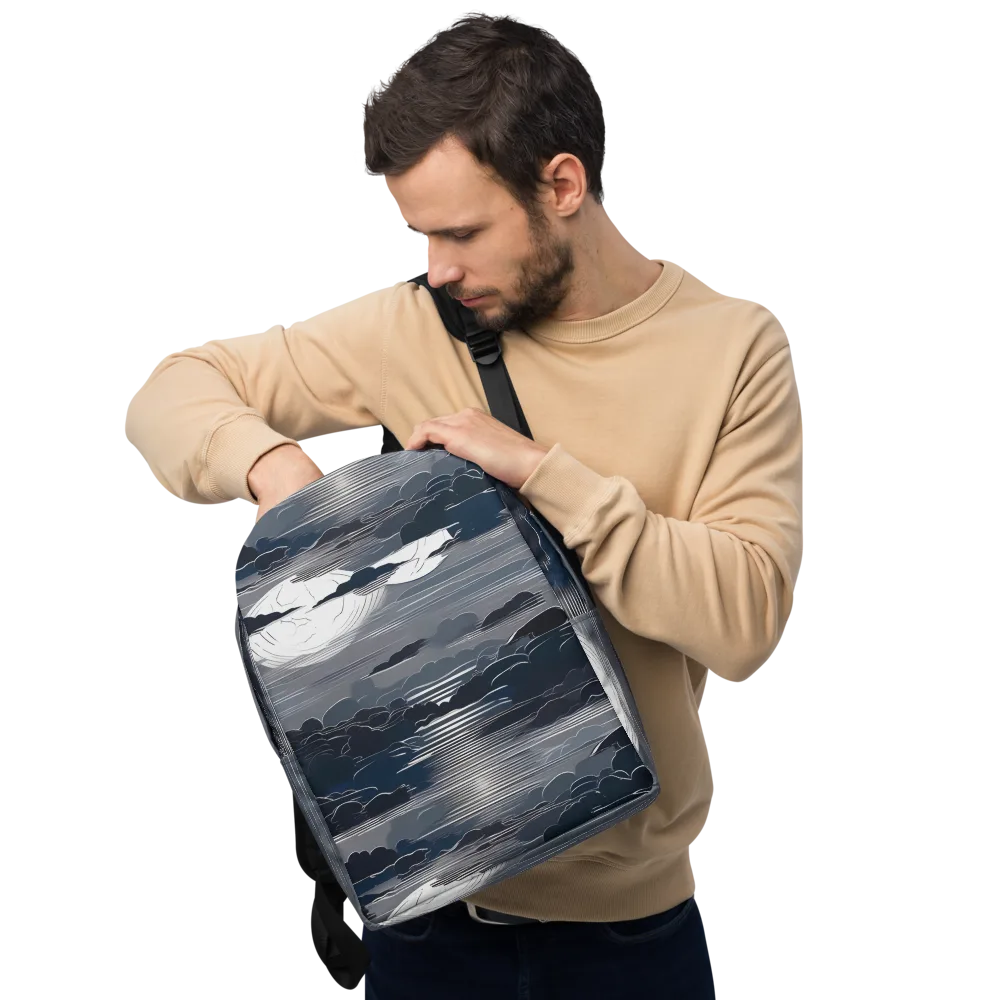 Midnight Waterline on Minimalist Backpack — Front