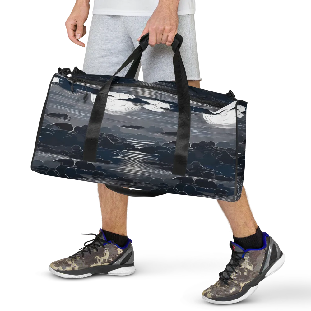 Midnight Waterline on Duffle Bag — Front