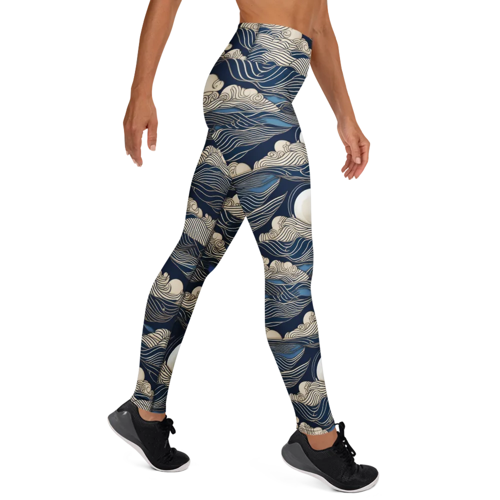 Celestial Breakers on Yoga Leggings — Right