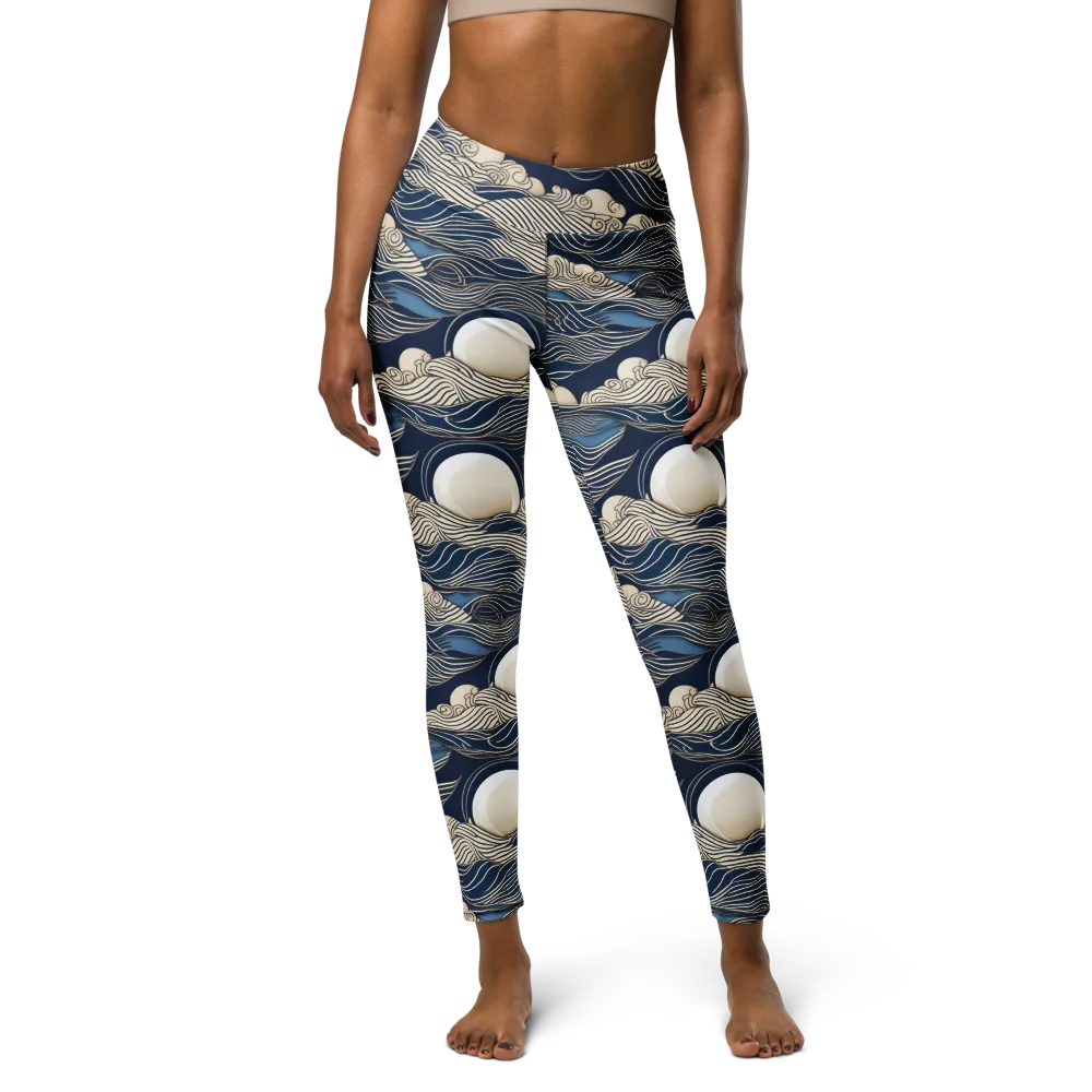 Celestial Breakers on Yoga Leggings — Front