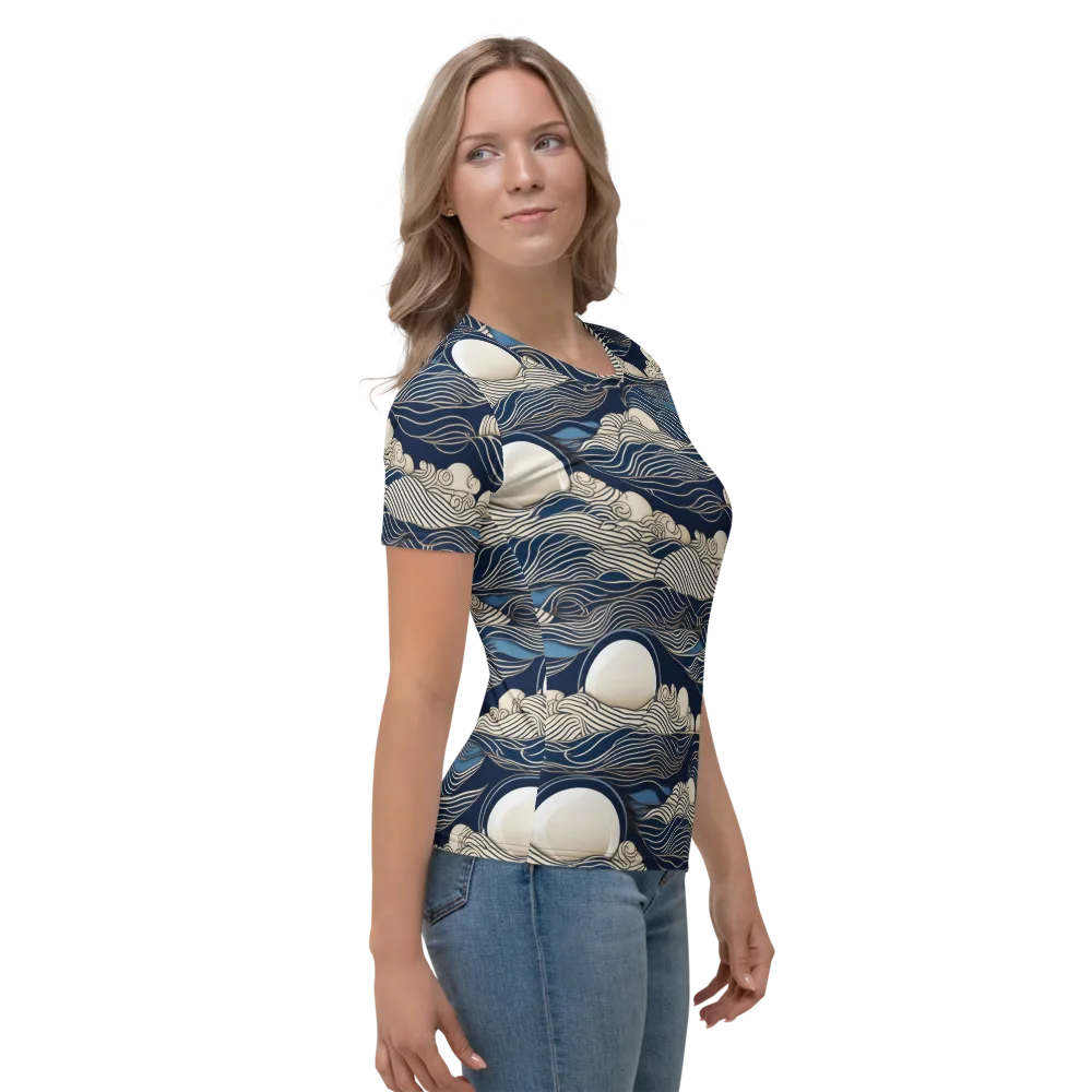 Celestial Breakers on Women's Crew Neck T-Shirt — Right