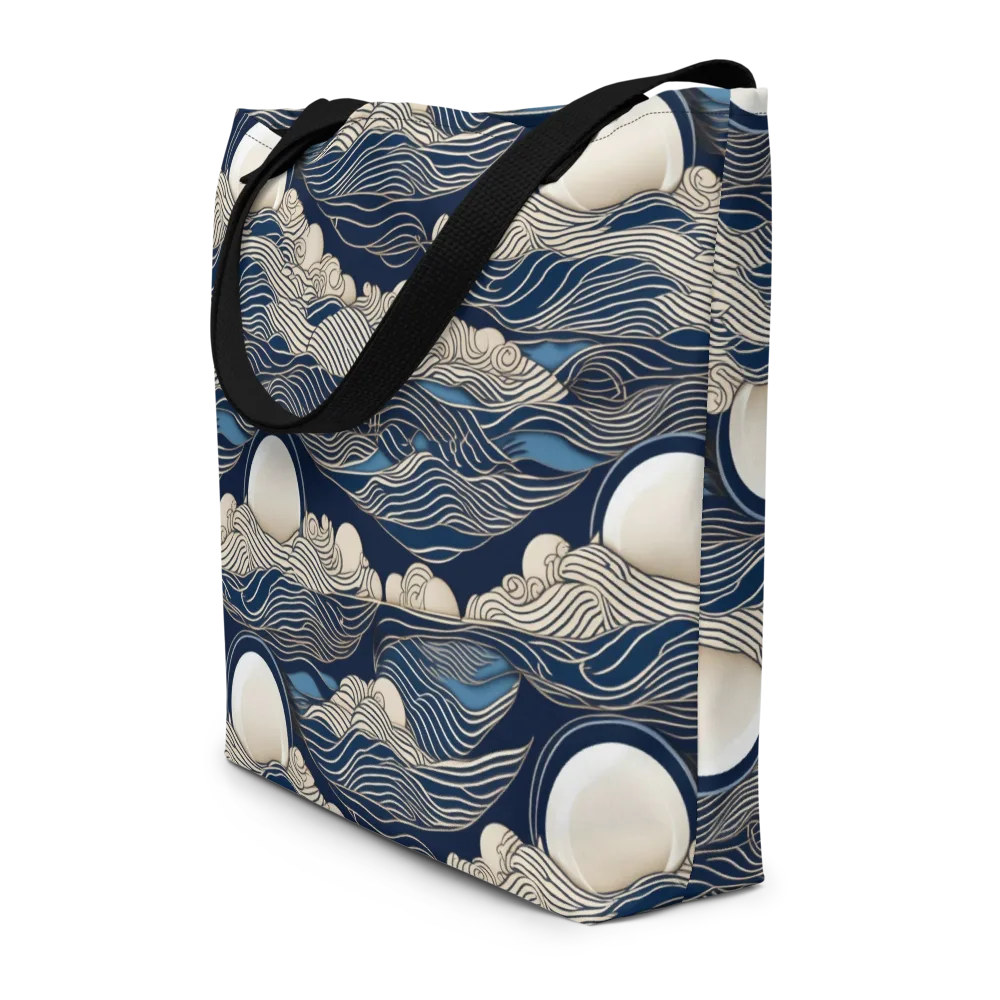 Celestial Breakers on Large Tote Bag W/ Pocket — Front