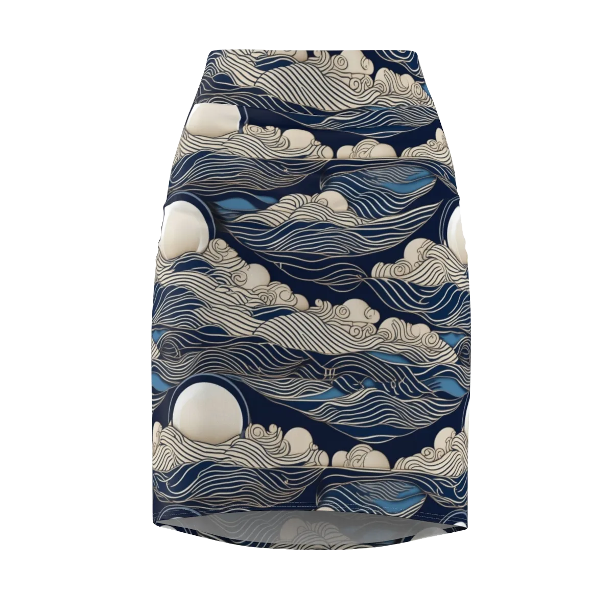 Celestial Breakers on Pencil Skirt — Front