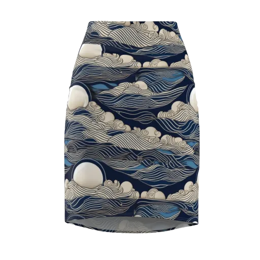 Celestial Breakers on a Pencil Skirt