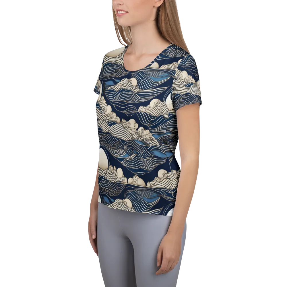 Celestial Breakers on Women's Athletic T-Shirt — Left