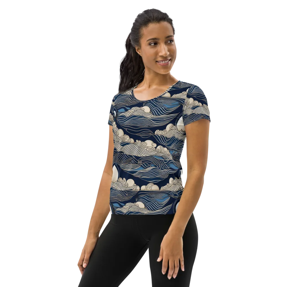 Celestial Breakers on Women's Athletic T-Shirt — Left
