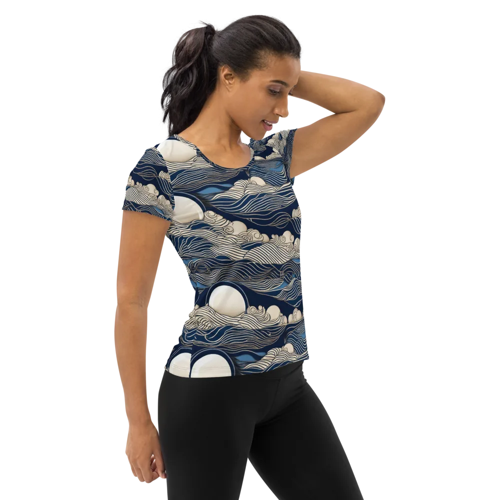 Celestial Breakers on Women's Athletic T-Shirt — Right