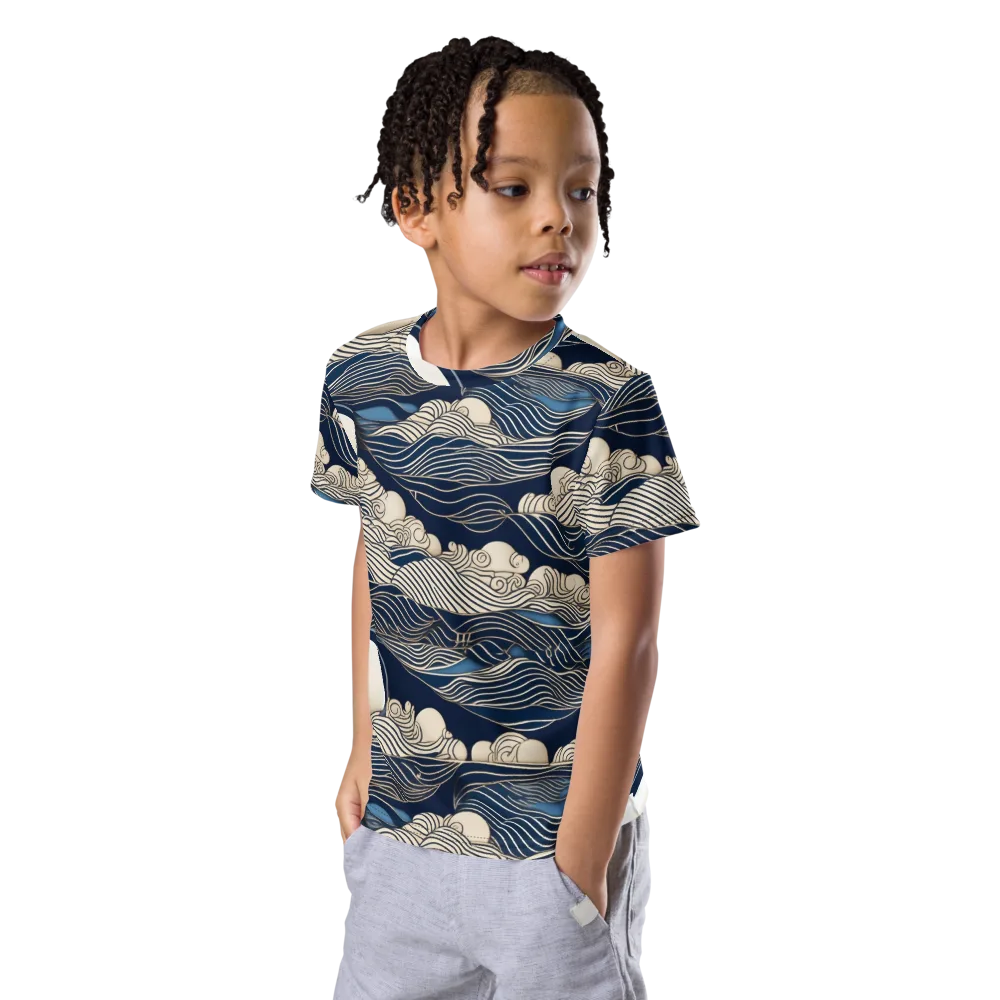 Celestial Breakers on Kids Crew Neck T-Shirt — Left Front