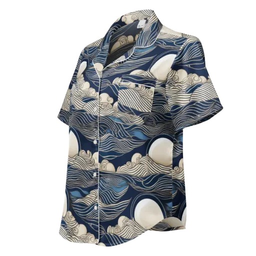 Celestial Breakers on a Women's Short Sleeve Pajama Top