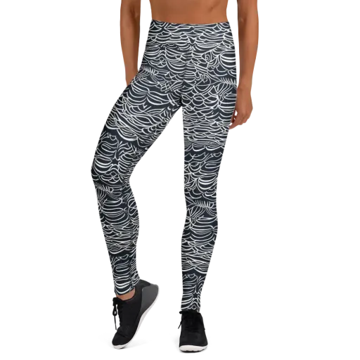 Nautical Abstraction on a Yoga Leggings