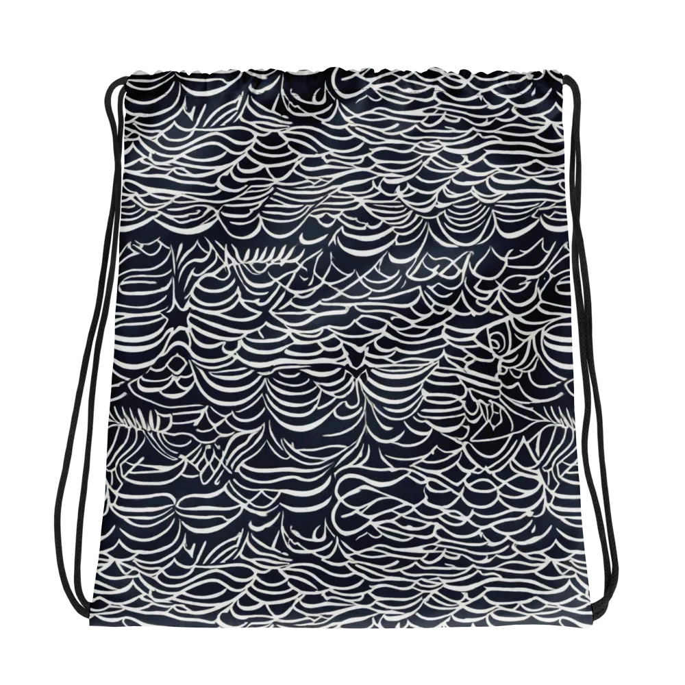 Nautical Abstraction on Drawstring Bag — Photo