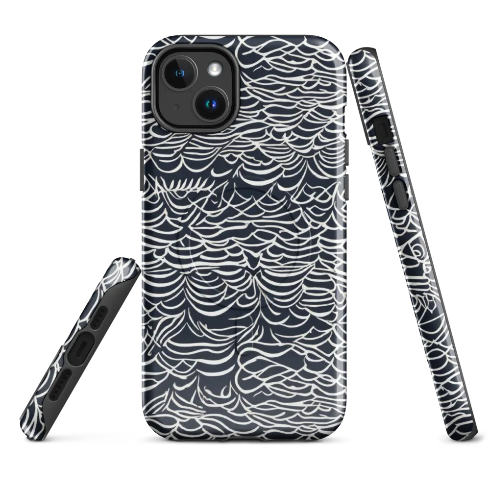 Nautical Abstraction on MagSafe Tough Case for iPhone® — Front