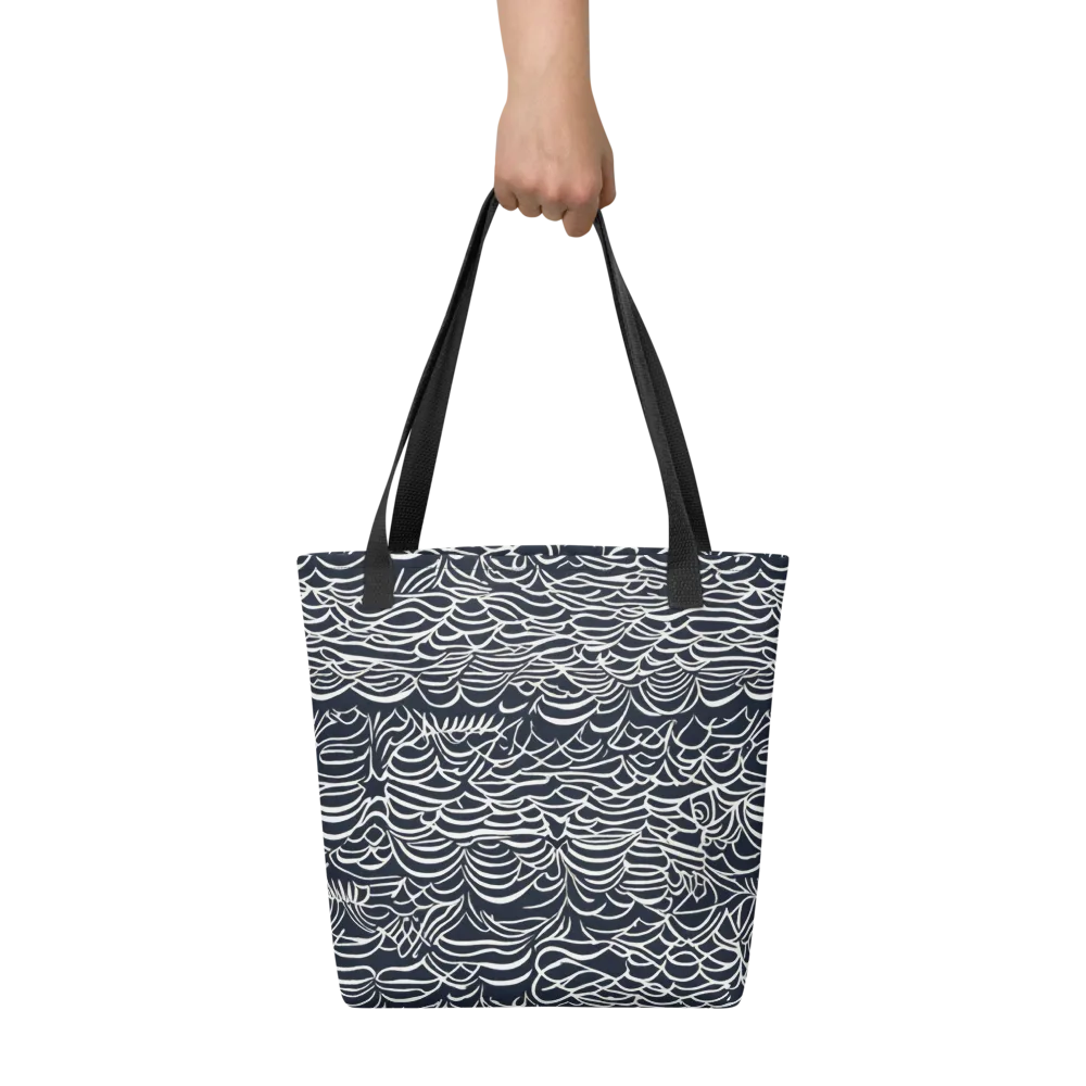 Nautical Abstraction on Tote Bag — Front