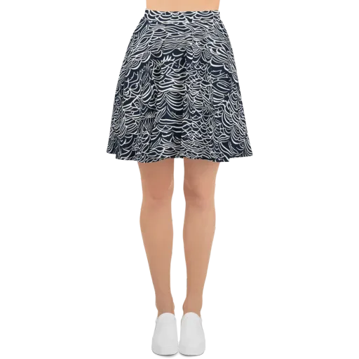 Nautical Abstraction on a Skater Skirt