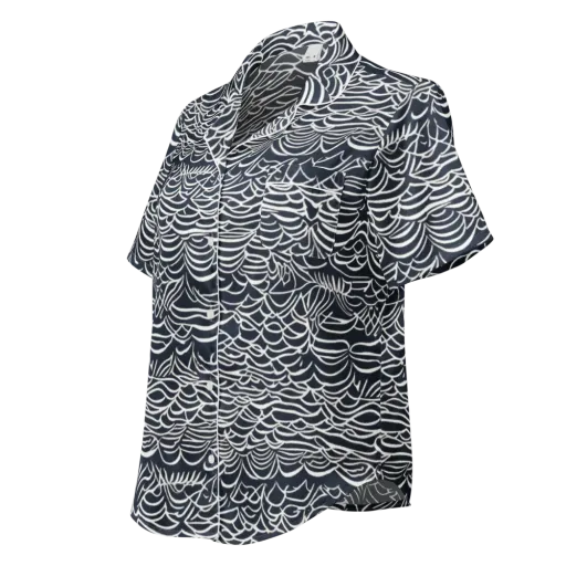 Nautical Abstraction on a Women's Short Sleeve Pajama Top