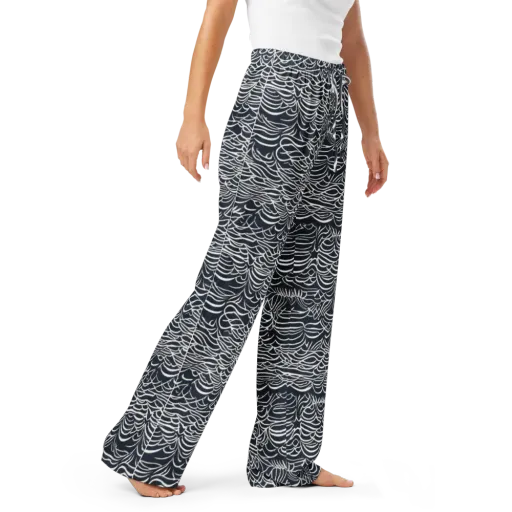 Nautical Abstraction on a Women's Pajama Pants