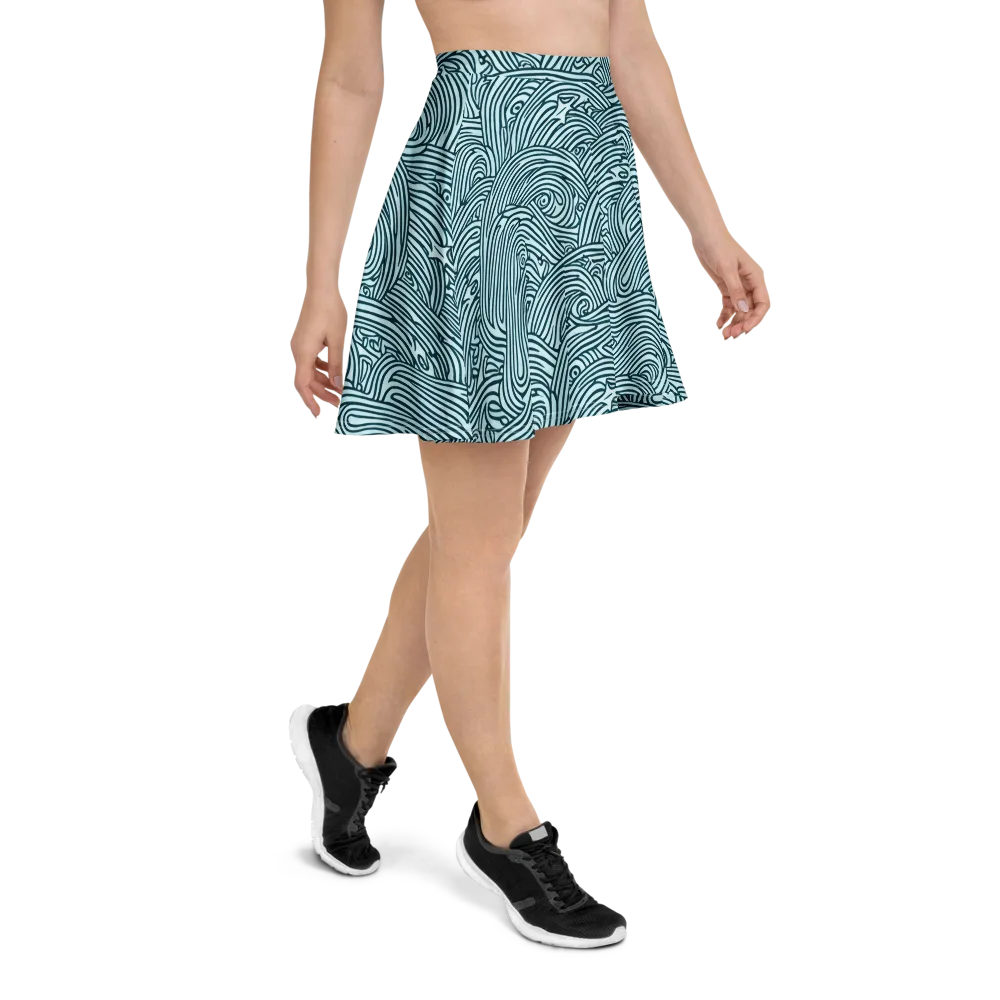 Tidal Linework on Skater Skirt — Right
