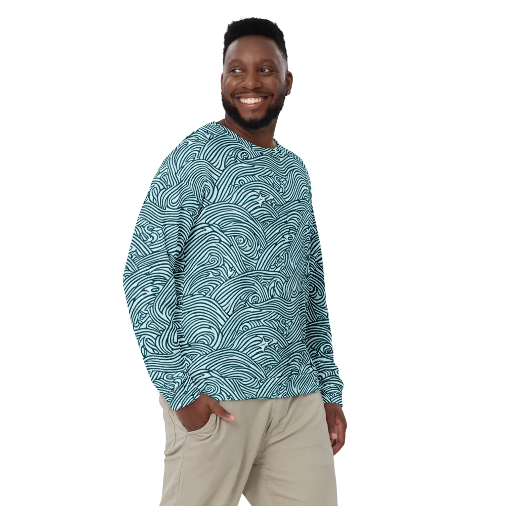 Tidal Linework on Sweatshirt — Front