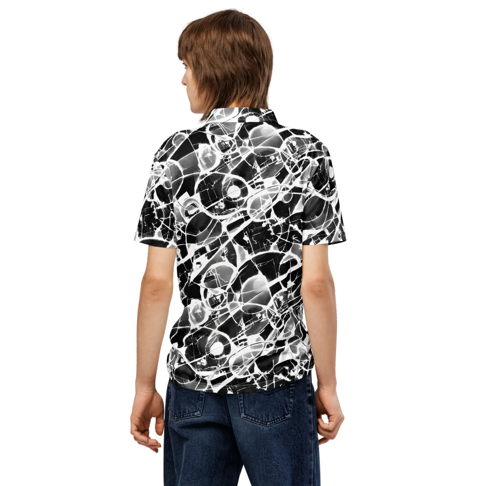 Obsidian Shatter on Men's Slim Fit Polo Shirt — Back