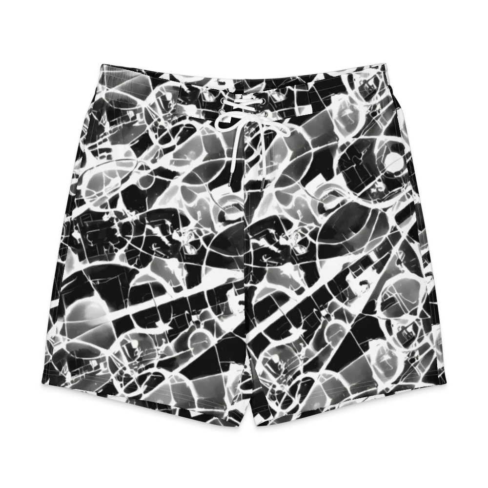 Obsidian Shatter on Men's Board Shorts — Front