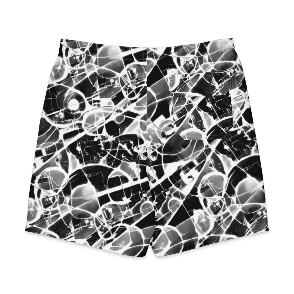 Obsidian Shatter on Men's Board Shorts — Back