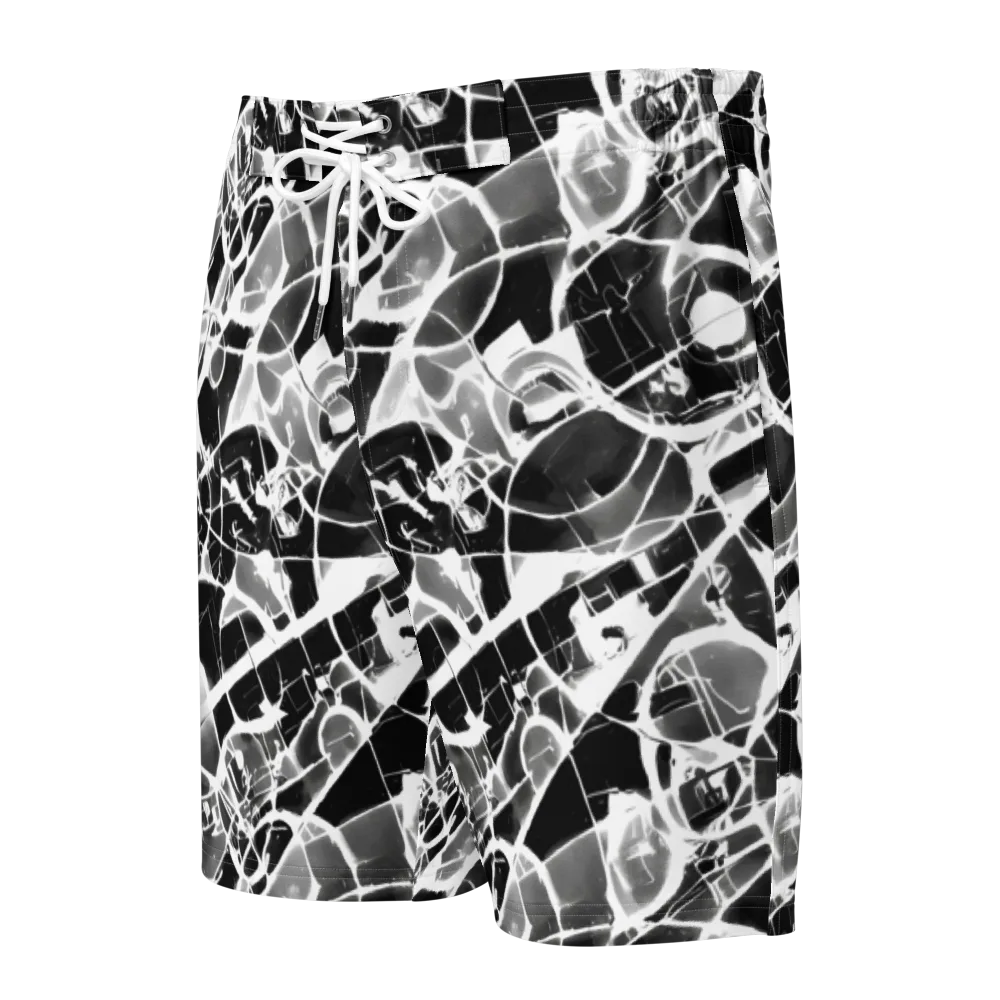 Obsidian Shatter on Men's Board Shorts — Front