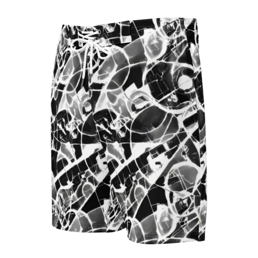 Obsidian Shatter on a Men's Board Shorts