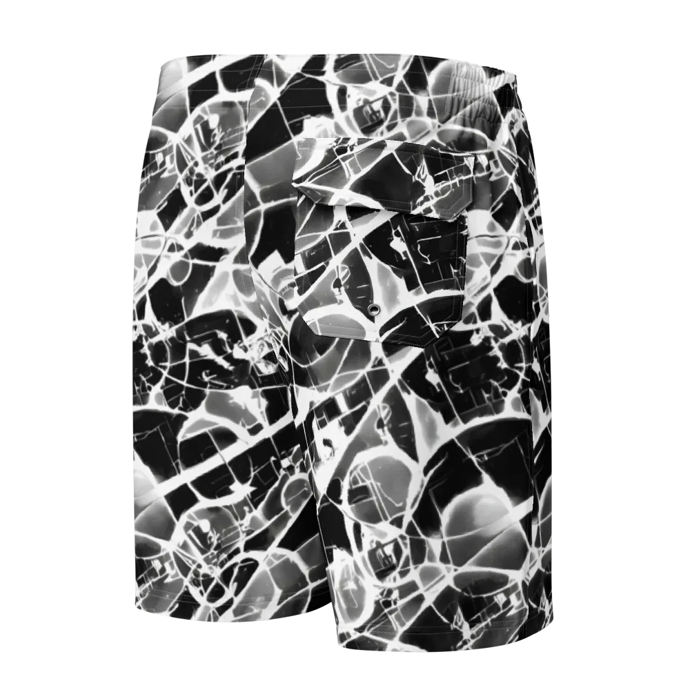 Obsidian Shatter on Men's Board Shorts — Back