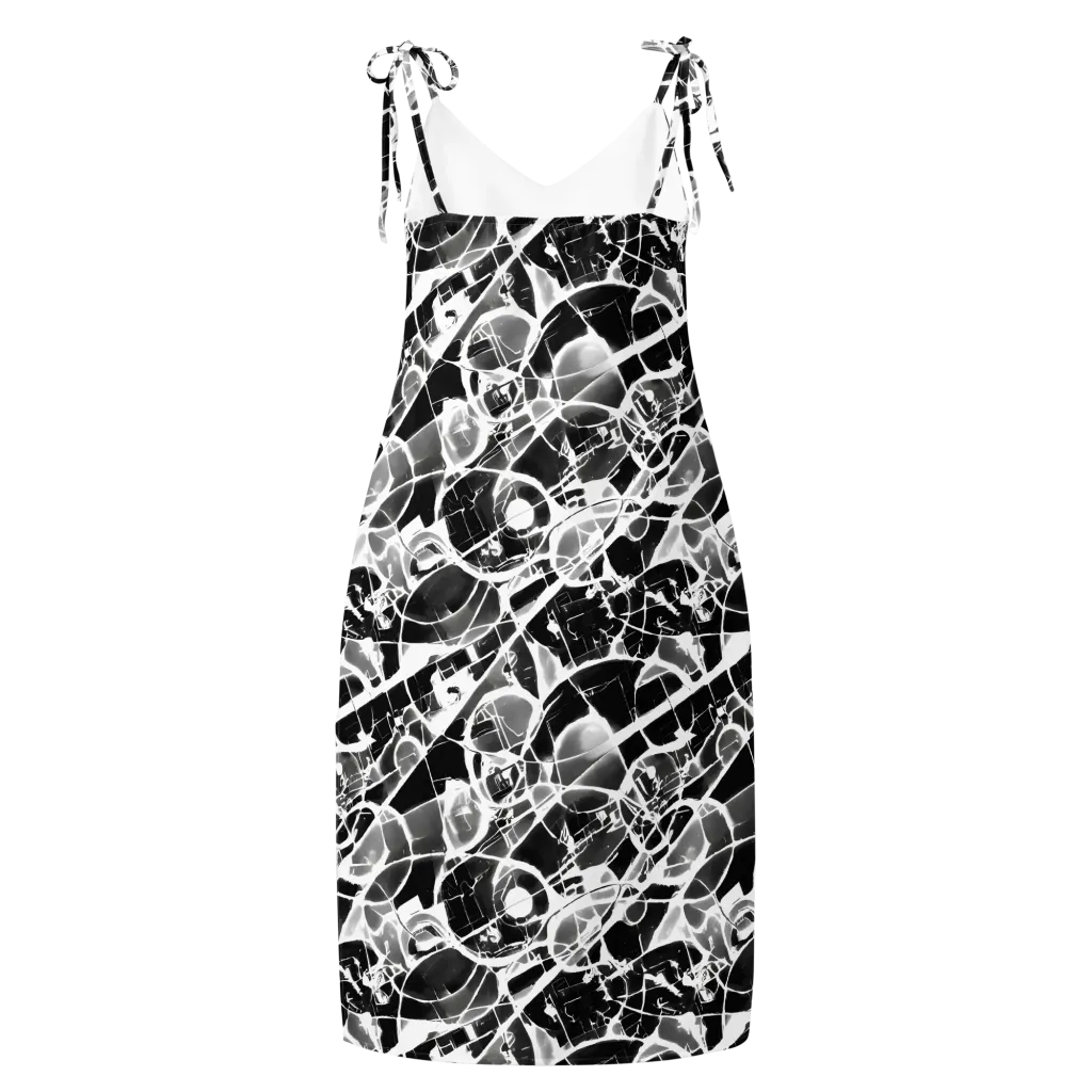 Obsidian Shatter on Slip Dress — Back