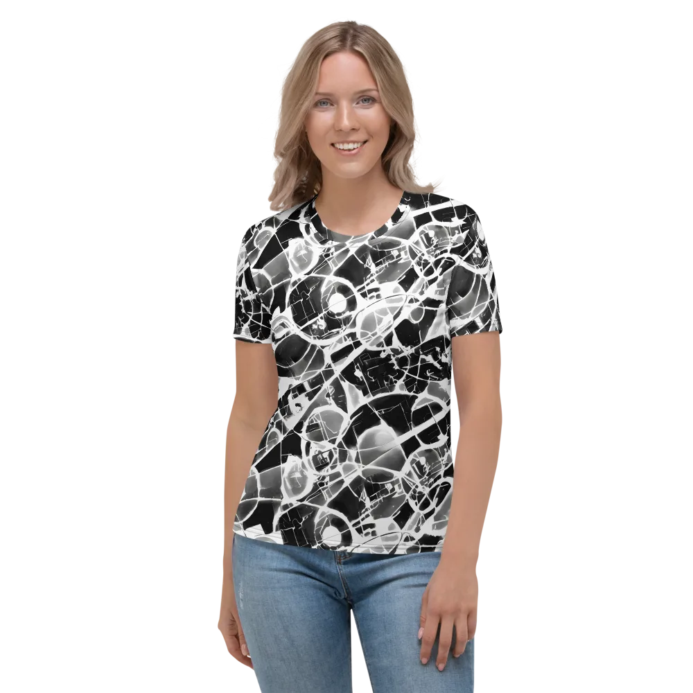 Obsidian Shatter on Women's Crew Neck T-Shirt — Front
