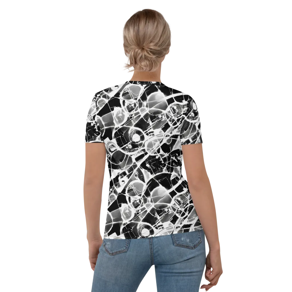 Obsidian Shatter on Women's Crew Neck T-Shirt — Back