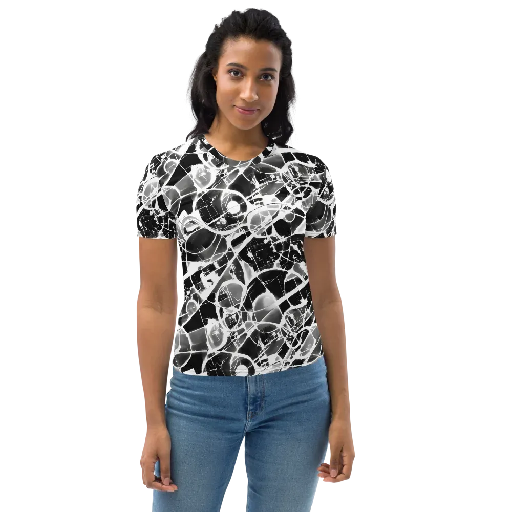 Obsidian Shatter on Women's Crew Neck T-Shirt — Front