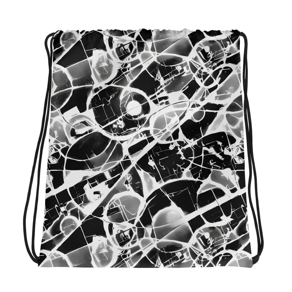 Obsidian Shatter on Drawstring Bag — Photo