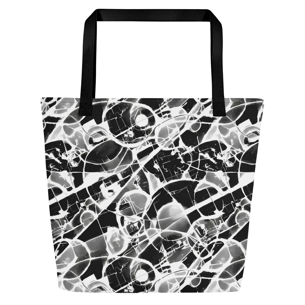 Obsidian Shatter on Large Tote Bag W/ Pocket — Front
