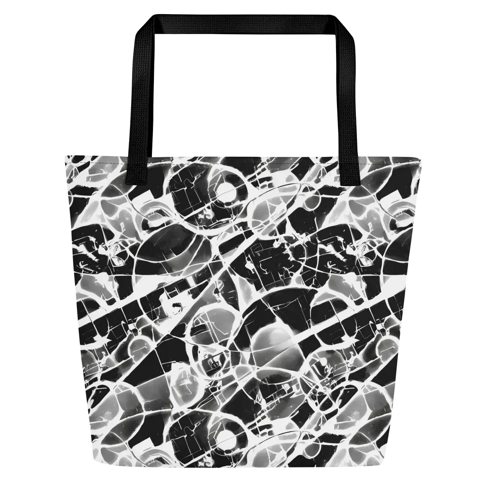 Obsidian Shatter on Large Tote Bag W/ Pocket — Front