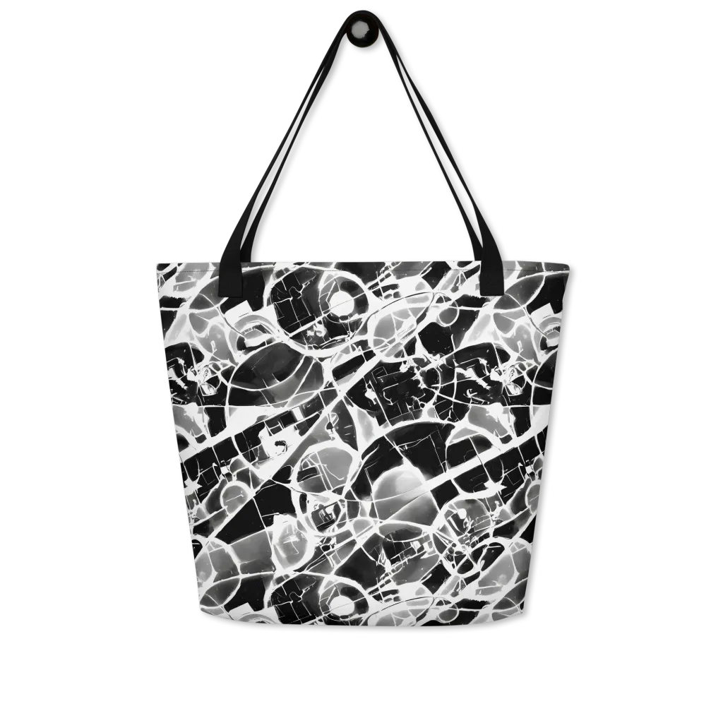 Obsidian Shatter on Large Tote Bag W/ Pocket — Front