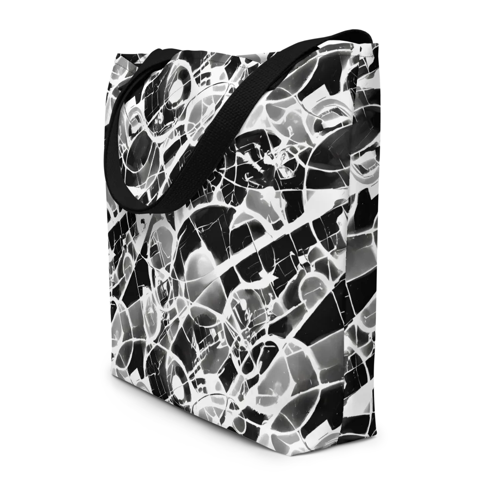 Obsidian Shatter on Large Tote Bag W/ Pocket — Front