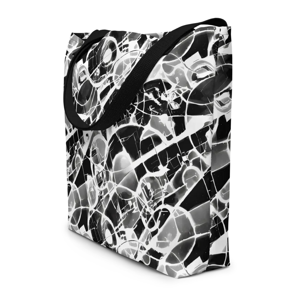 Obsidian Shatter on Large Tote Bag W/ Pocket — Front