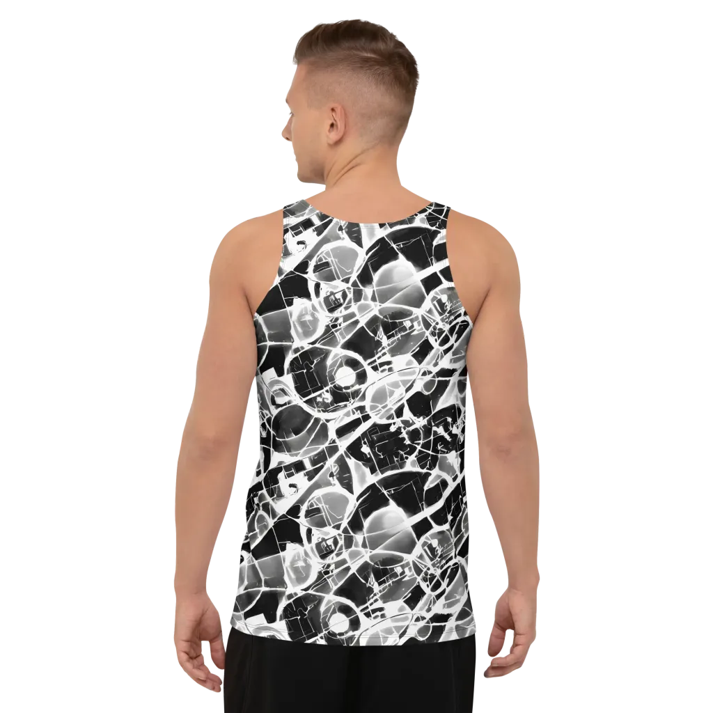 Obsidian Shatter on Men's Tank Top — Back