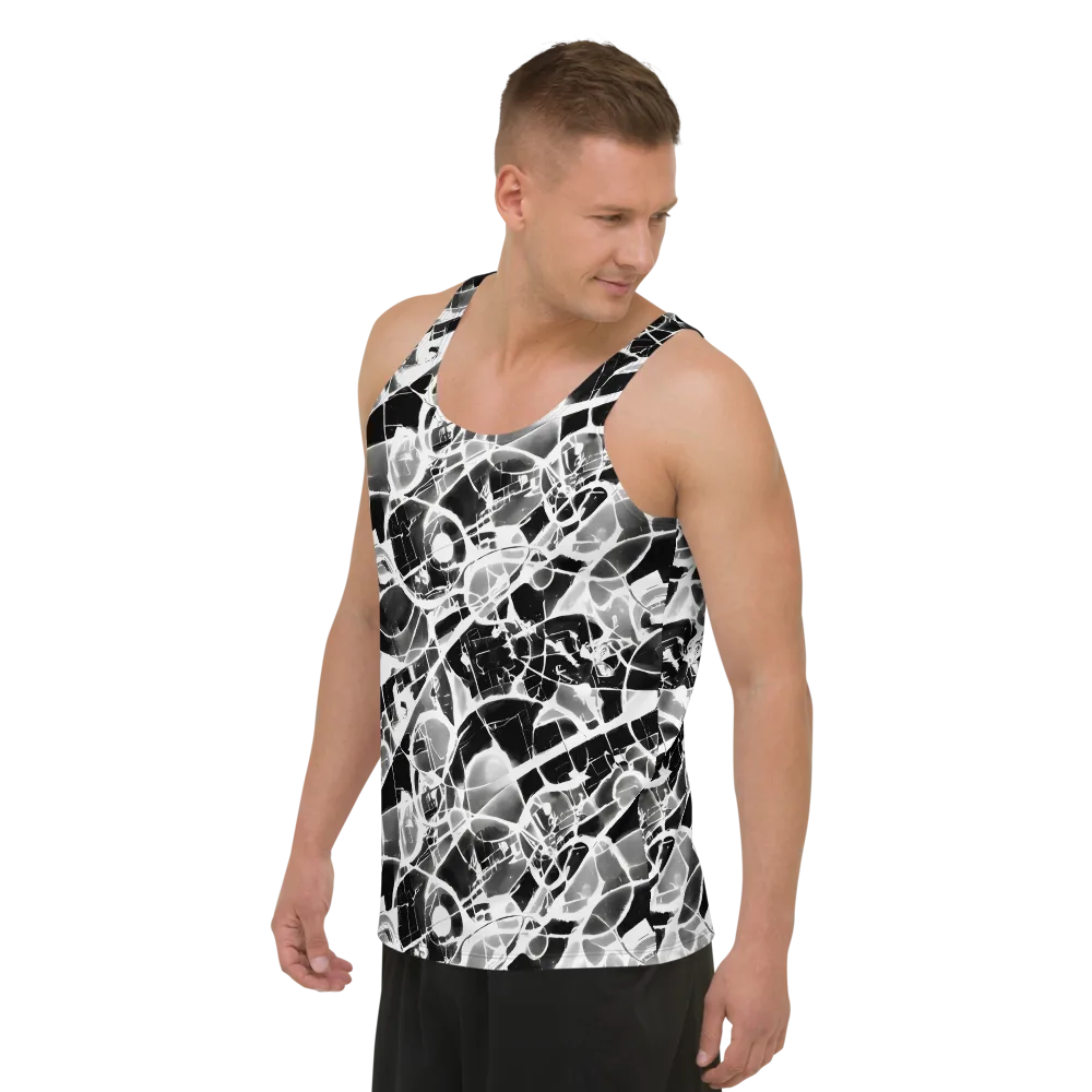 Obsidian Shatter on Men's Tank Top — Left Front