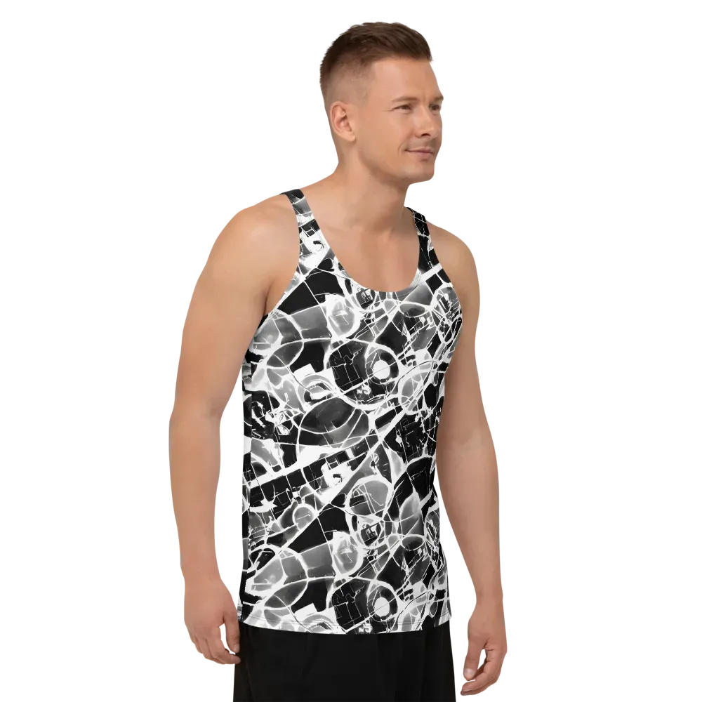 Obsidian Shatter on Men's Tank Top — Right Front