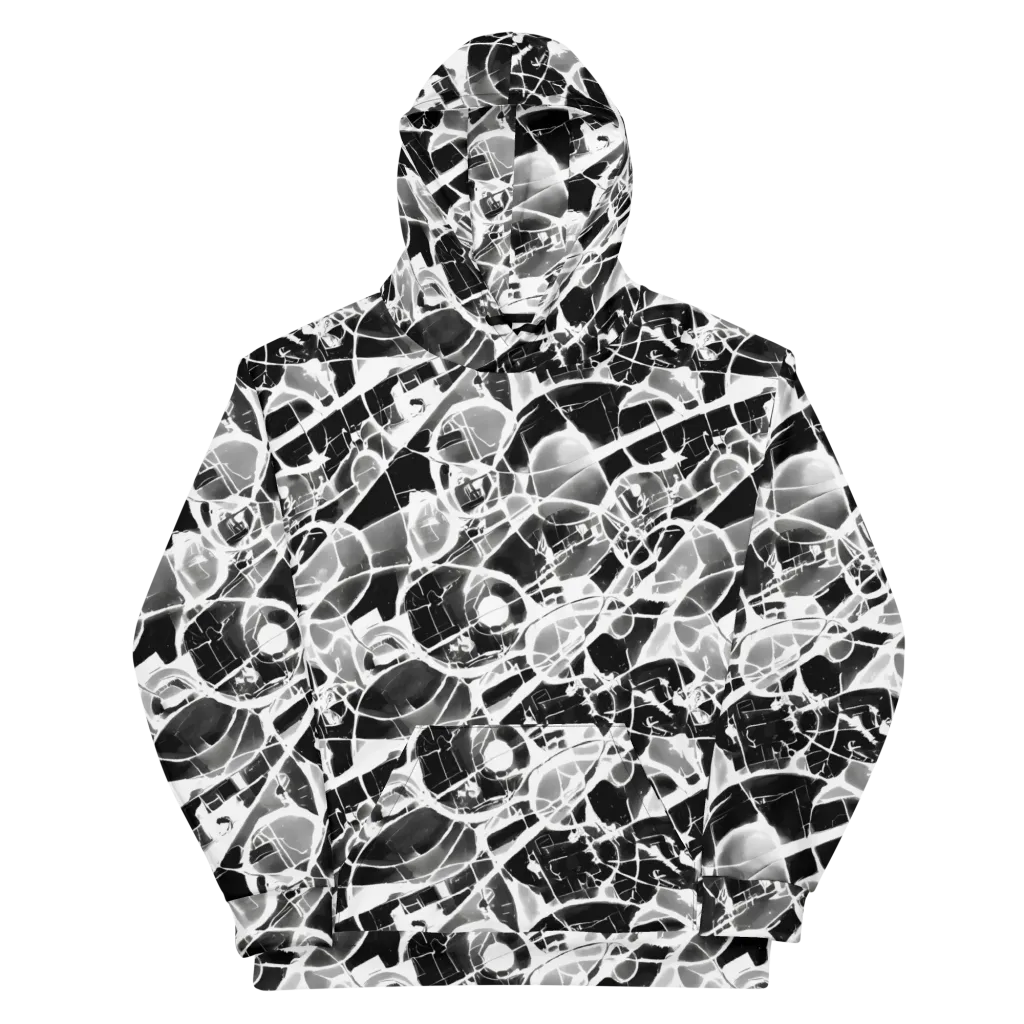 Obsidian Shatter on Cotton Hoodie — Front