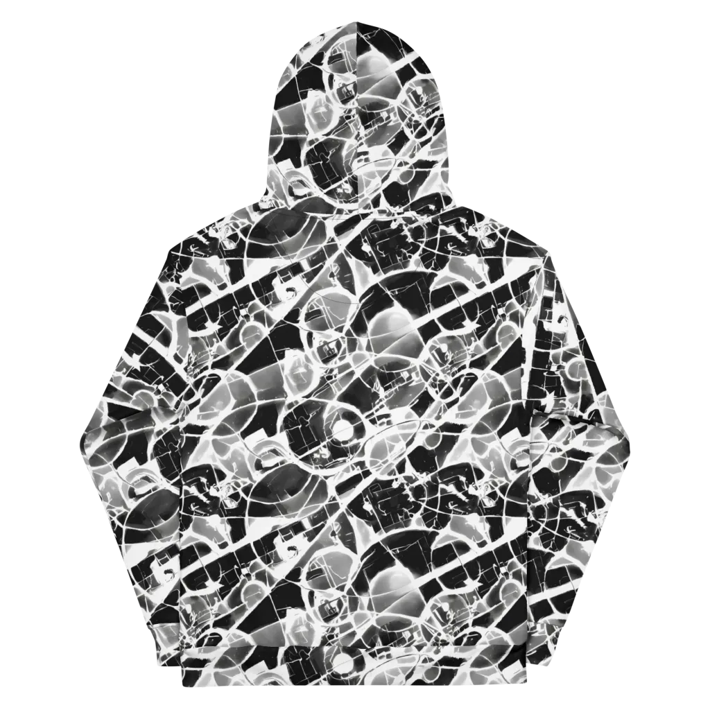 Obsidian Shatter on Cotton Hoodie — Back