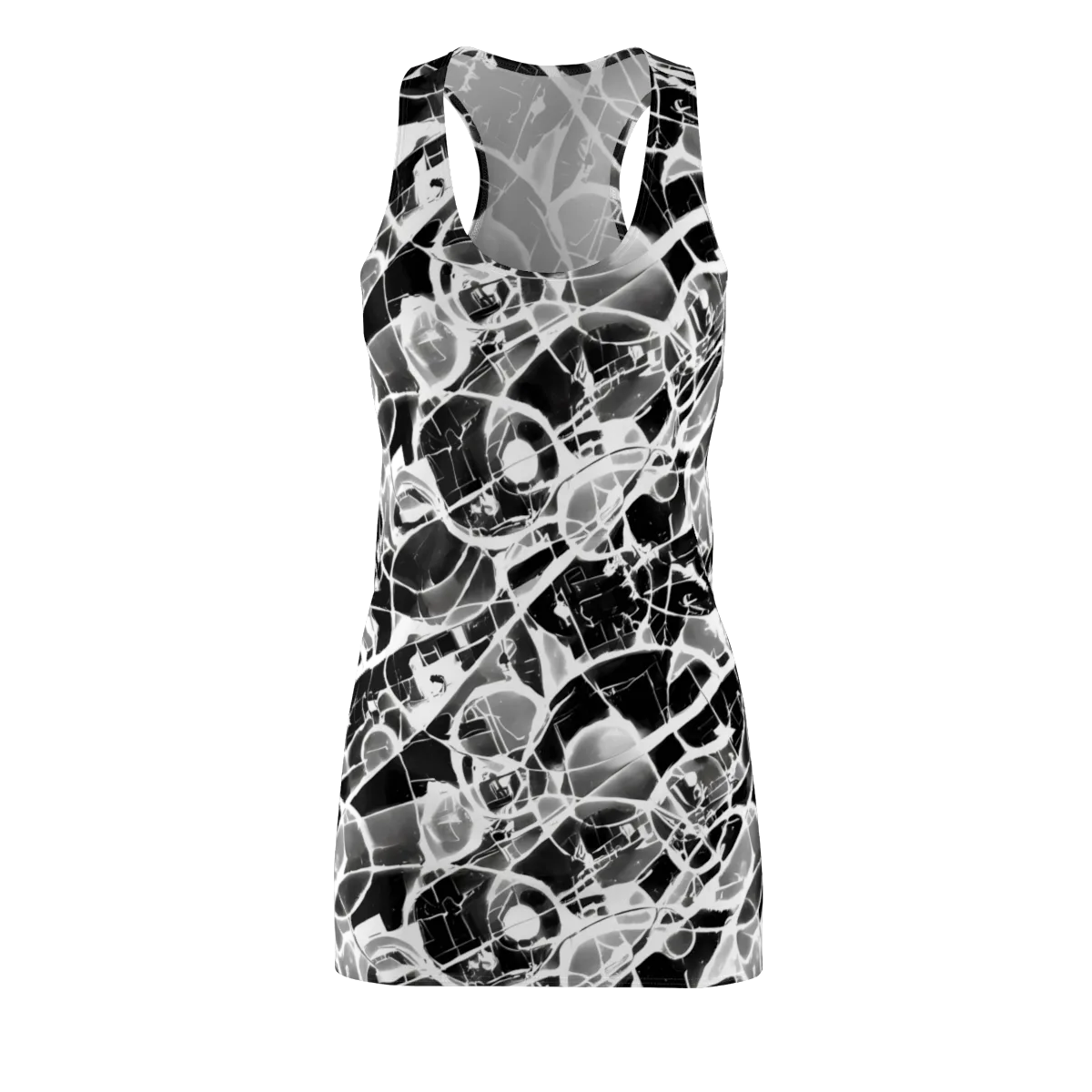 Obsidian Shatter on Racerback Dress — Front