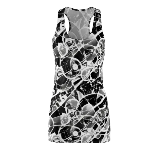 Obsidian Shatter on a Racerback Dress