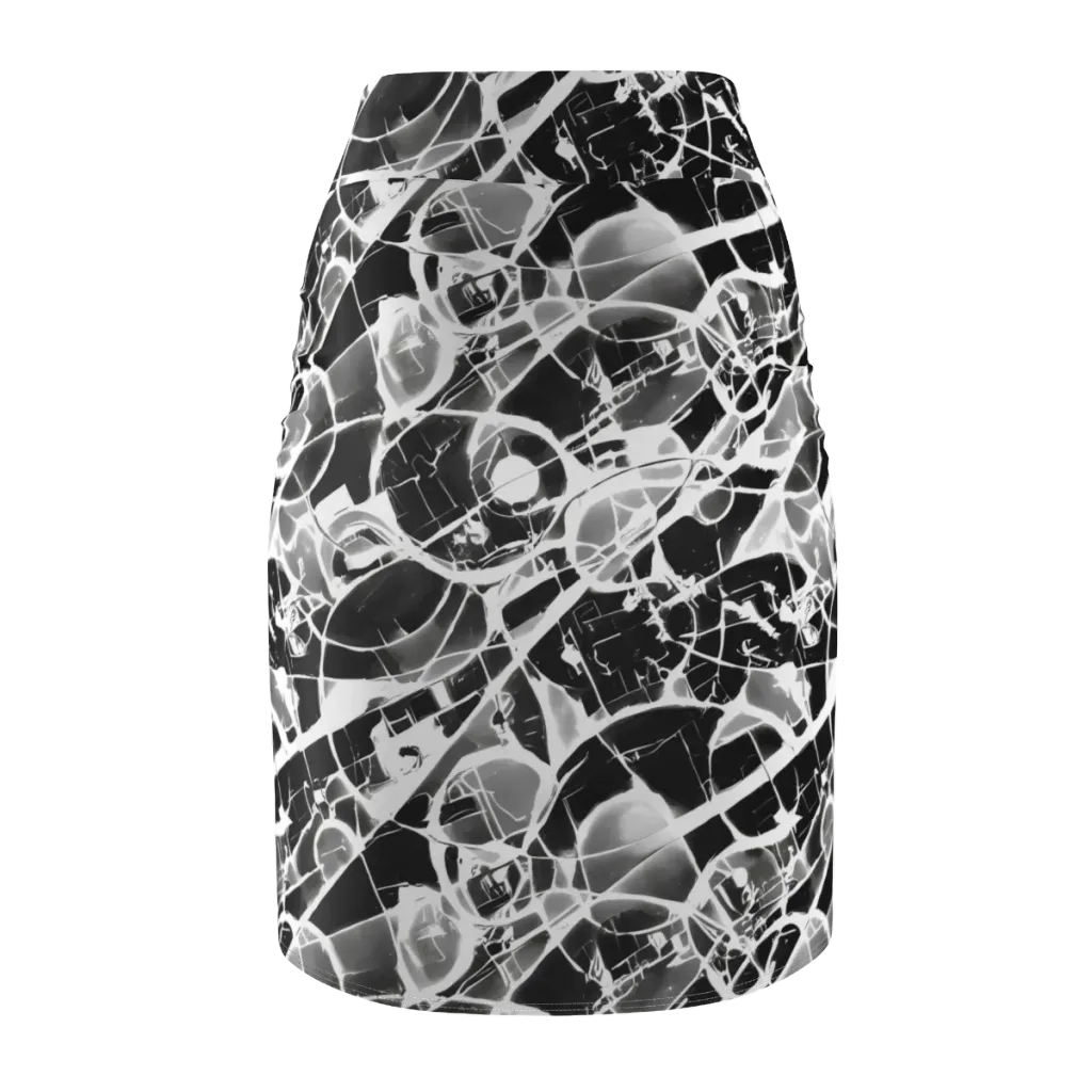 Obsidian Shatter on Pencil Skirt — Back