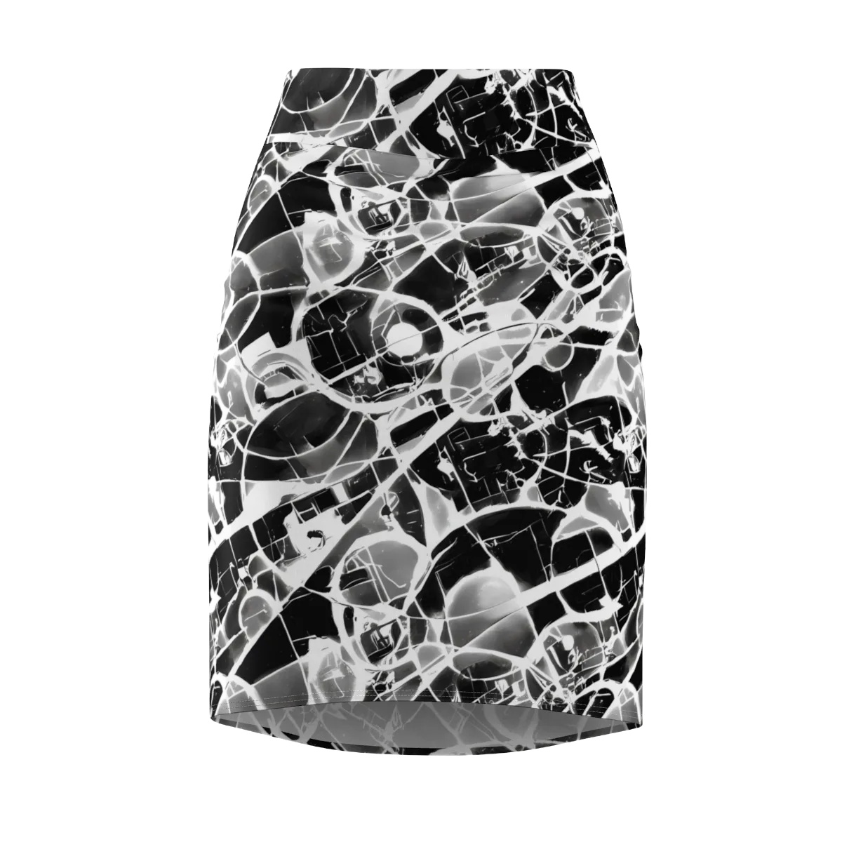 Obsidian Shatter on Pencil Skirt — Front